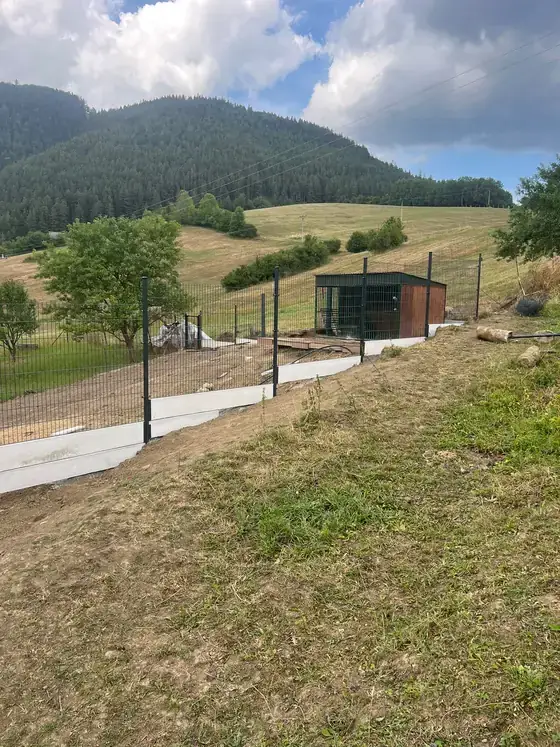 3D plot okolo záhradného altánku na kopci